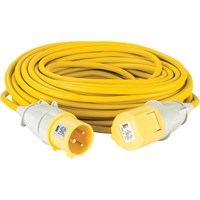 Defender Extension Lead 32 amp 4mm Yellow Cable 110v Defender Extension Lead 32 amp 4mm Yellow Cable 110v