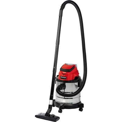 Einhell TC-VC 18/20 Li S 18v Cordless Stainless Steel Wet and Dry Vacuum Cleaner 20L