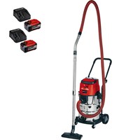Einhell TE-VC 36/30 Li S 36v Cordless Stainless Steel Wet and Dry Vacuum Cleaner 30L