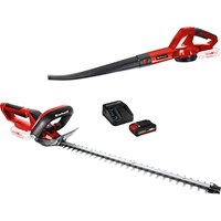 Einhell 2 Piece 18v Cordless Hedge Trimmer and Leaf Blower Garden Power Tool Kit Einhell 2 Piece 18v Cordless Hedge Trimmer and Leaf Blower Garden Power Tool Kit