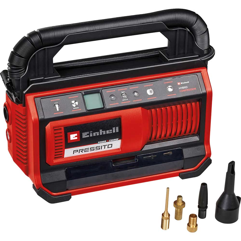 Einhell PRESSITO 18/25 18v Cordless or Mains Air Compressor and Inflator