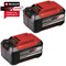 Einhell Genuine PXC 18v Cordless Twin Pack Slim Plus Li-ion Batteries 5.2ah 