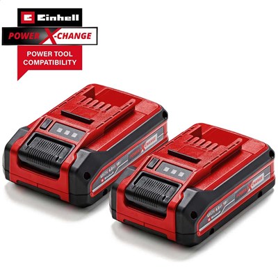 Einhell Genuine PXC 18v Cordless Twin Pack Slim Plus Li-ion Batteries 4ah