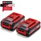 Einhell Genuine PXC 18v Cordless Twin Pack Slim Plus Li-ion Batteries 4ah 