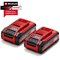 Einhell Genuine PXC 18v Cordless Twin Pack Slim Plus Li-ion Batteries 3ah 