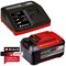 Einhell Genuine PXC 18v Cordless Slim Plus Li-ion Battery 5.2ah and Fast Charger 