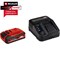 Einhell Genuine PXC 18v Cordless Slim Plus Li-ion Battery 4ah and Charger 