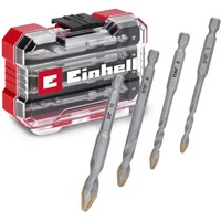 Einhell 4 Piece Ceramic Tile Drill Bit Set in XS Case Einhell 4 Piece Ceramic Tile Drill Bit Set in XS Case