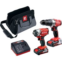 Einhell 18v Cordless Combi Drill and Impact Driver Kit