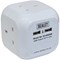Sealey 4 Way Mains Extension Cube and USB Sockets 240v 