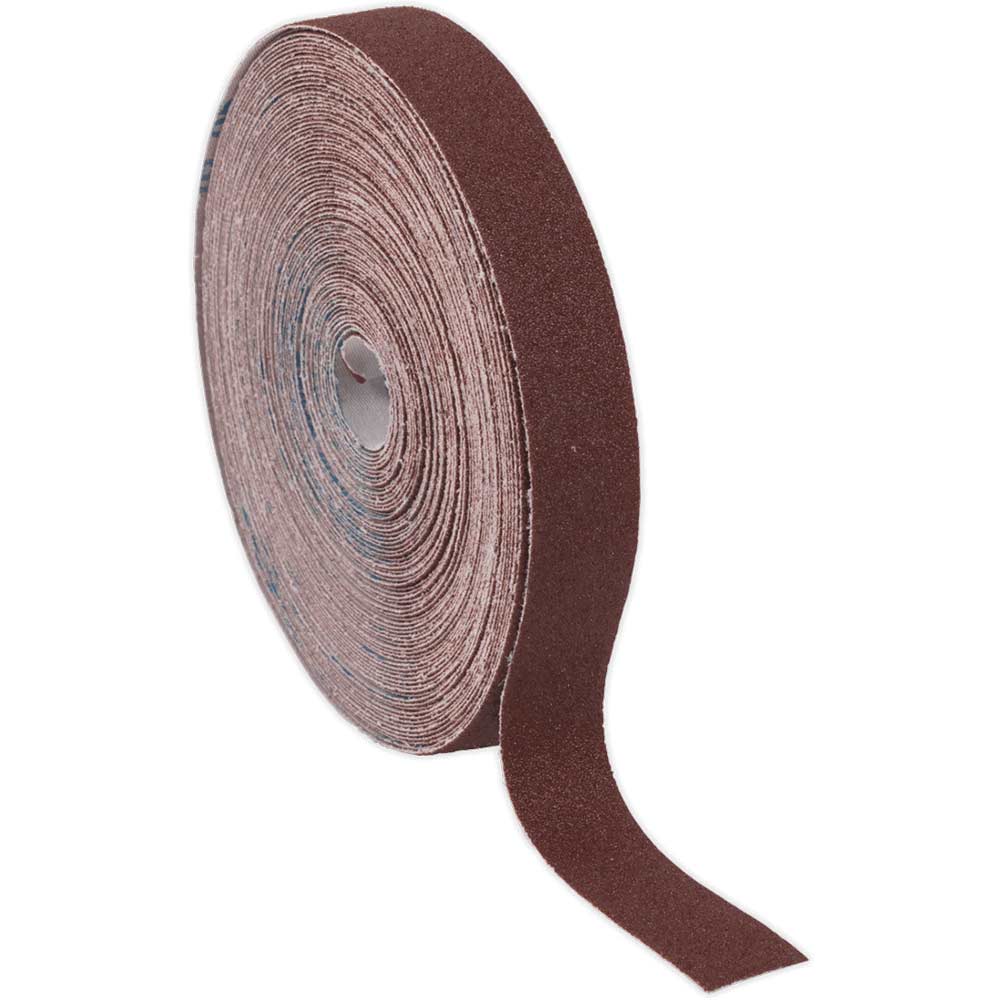 Sealey Brown Emery Roll 25Mm 120G 50M