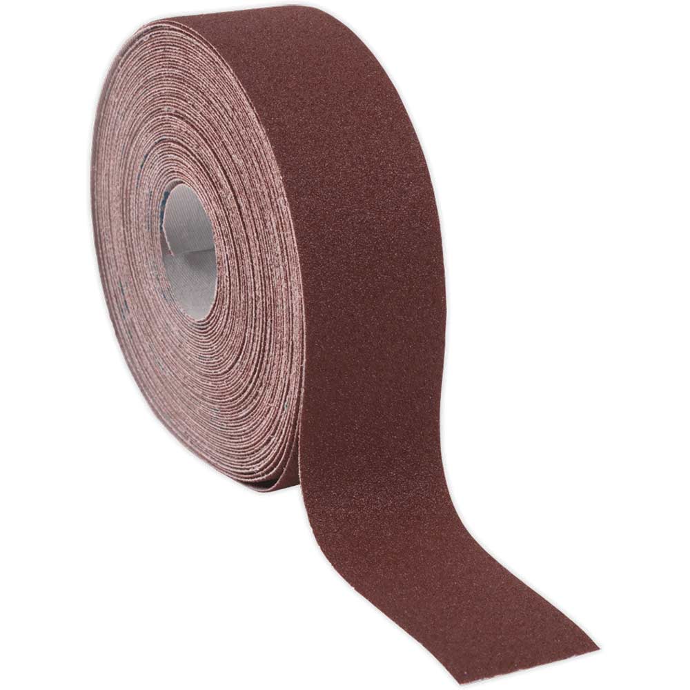 Sealey Brown Emery Roll 50Mm 120G 50M