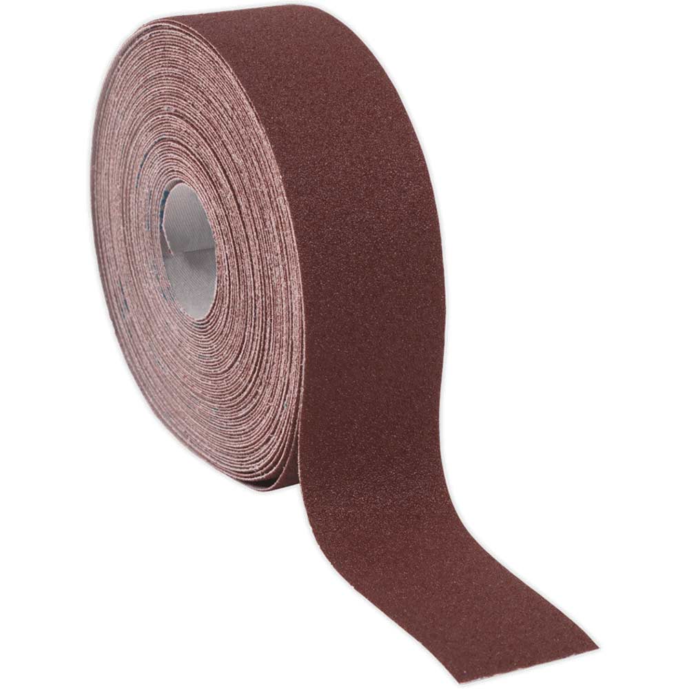 Sealey Brown Emery Roll 50Mm 80G 50M
