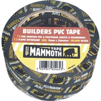 Everbuild Mammoth Builders PVC Black Tape Everbuild Mammoth Builders PVC Black Tape
