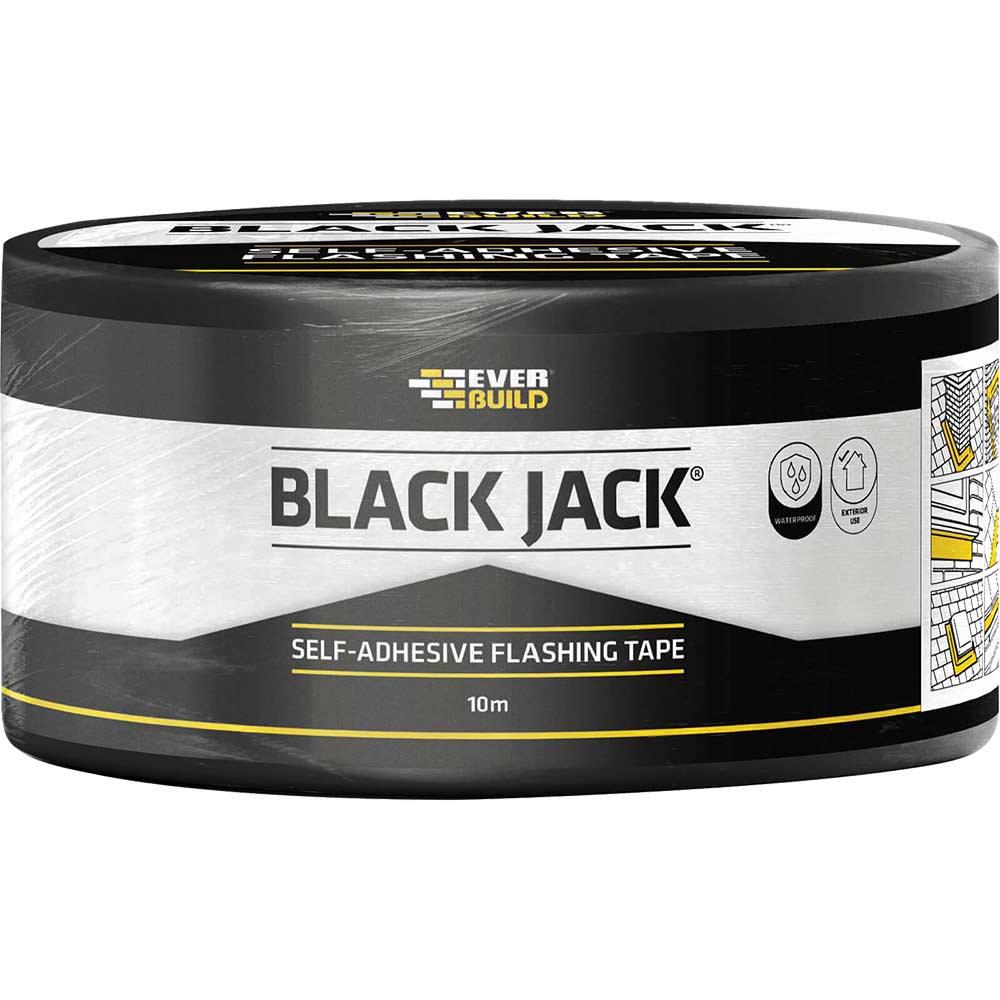 Everbuild Black Jack Flashing Tape 75Mm 10M