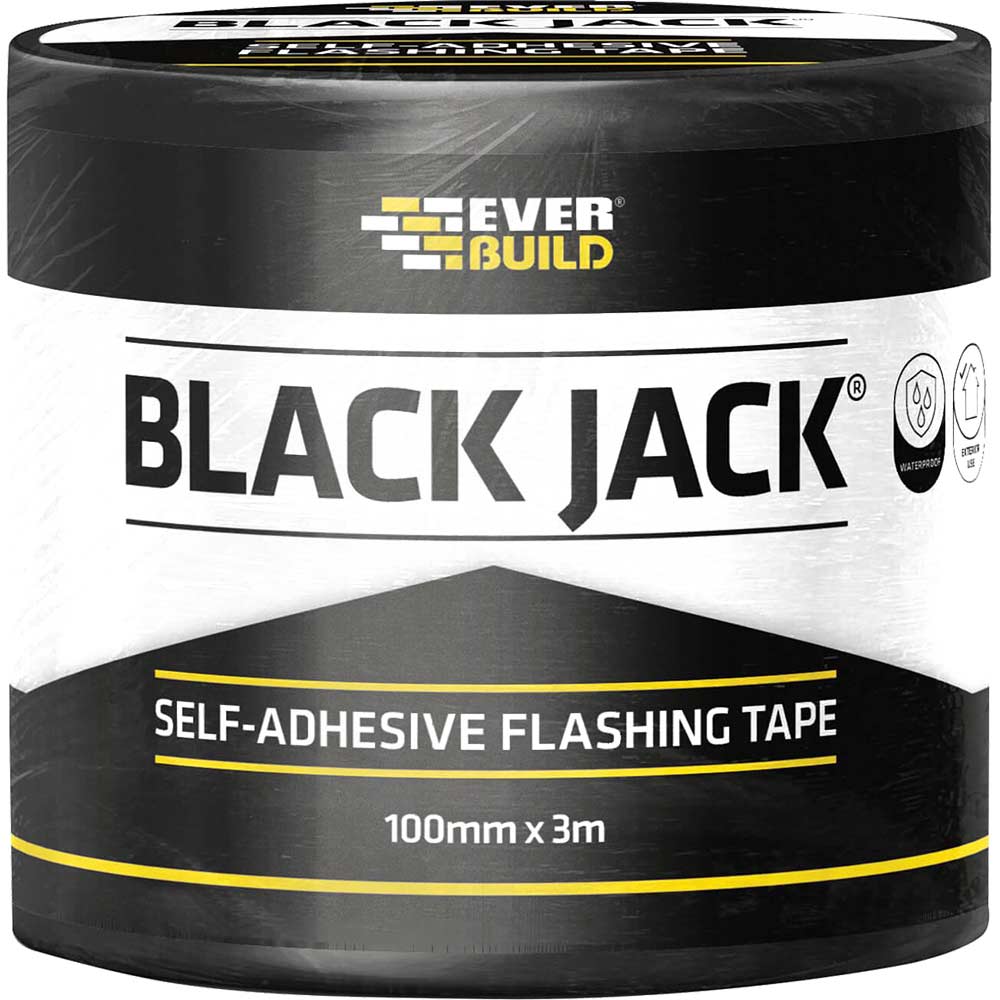 Everbuild Black Jack Diy Flashing Tape 100Mm 3M