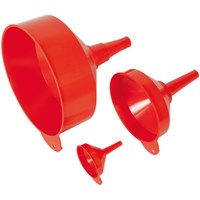 Sealey 3 Piece Fixed Spout Funnel Set Sealey 3 Piece Fixed Spout Funnel Set