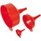 Sealey 3 Piece Fixed Spout Funnel Set  Sealey 3 Piece Fixed Spout Funnel Set