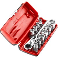 Facom 11 Piece 1/4" Drive PICO Hexagon Socket Set Metric