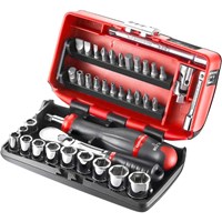 Facom 38 Piece 1/4" Drive NANO Socket and Bit Set Imperial
