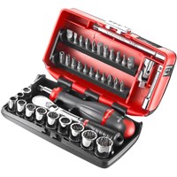 Facom 27 Piece 1/4" Drive NANO Socket and Bit Set Imperial
