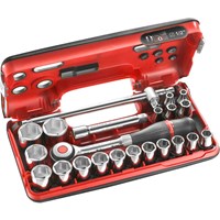 Facom 22 Piece 1/2" Drive Socket Set Metric in Detection Box