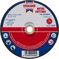 Faithfull Depressed Centre Metal Cut Off Disc Faithfull Depressed Centre Metal Cut Off Disc