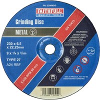 Faithfull Depressed Centre Metal Grinding Disc Faithfull Depressed Centre Metal Grinding Disc