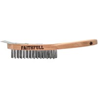 Faithfull Heavy Duty Wire Scratch Brush and Scraper Faithfull Heavy Duty Wire Scratch Brush and Scraper
