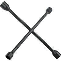 Faithfull Black Powder Coated 4 Way Wheel Brace