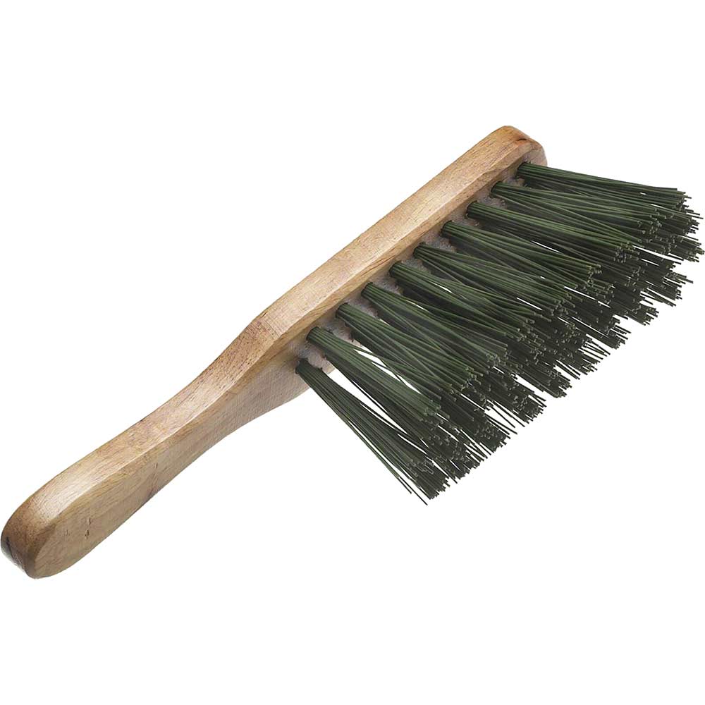 Faithfull  Stiff Green Pvc Hand Brush 275Mm (11In)
