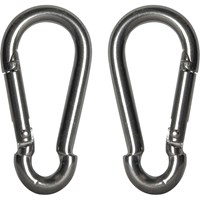 Faithfull Stainless Steel Fire Brigade Snap Hook Carabiner