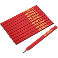 Faithfull FSC Certified Carpenters Pencils Red