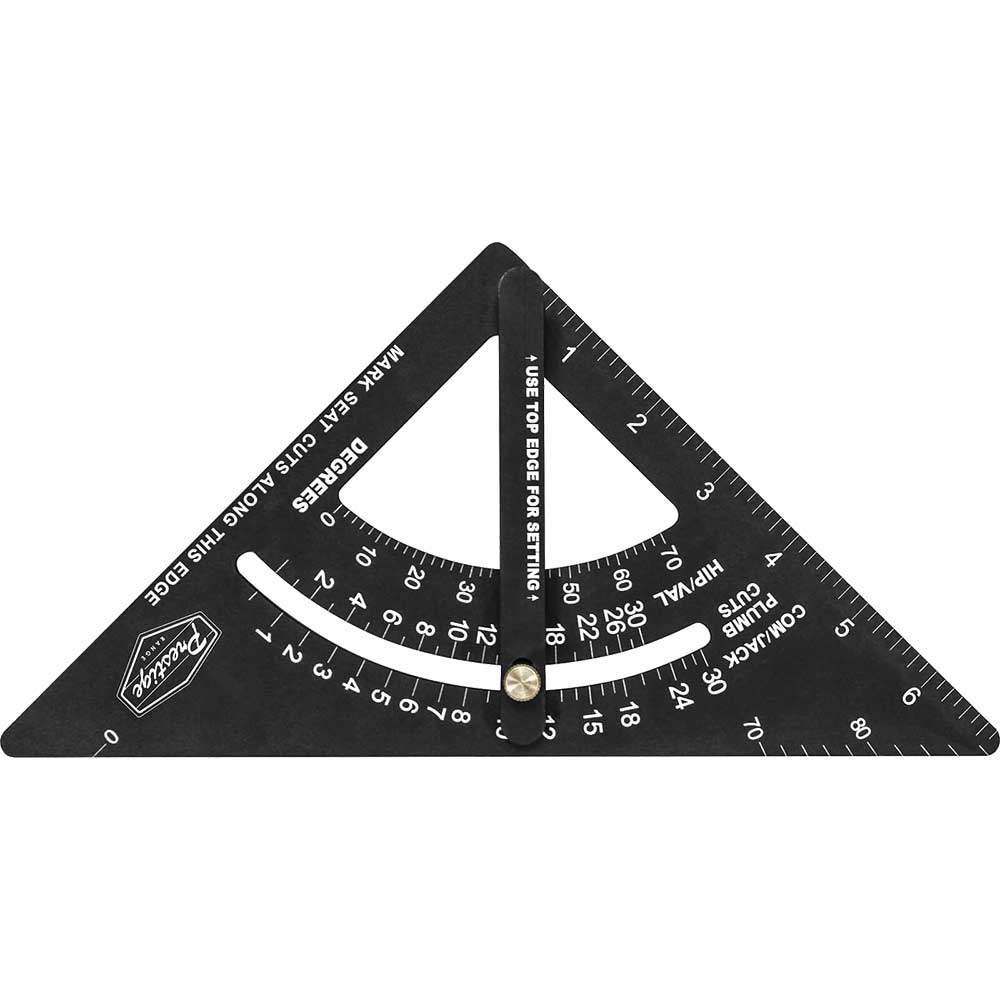 Faithfull Black/Light Prestige Adjustable Quick Roofing Square 180Mm