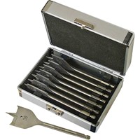 Faithfull 8 Piece Flat Wood Drill Bit Set