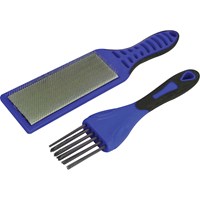 Faithfull 2 Piece Wire File Card Brush Kit Faithfull 2 Piece Wire File Card Brush Kit