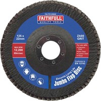 Faithfull Zirconia Abrasive Jumbo Flap Disc Faithfull Zirconia Abrasive Jumbo Flap Disc