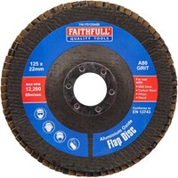 Faithfull Aluminium Oxide Abrasive Flap Disc Faithfull Aluminium Oxide Abrasive Flap Disc