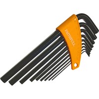 Faithfull 9 Piece Long Hexagon Allen Key Set