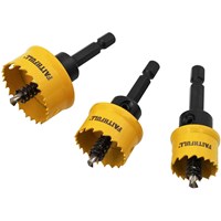 Faithfull 3 Piece Mini Hex Shank Hole Saw Set Faithfull 3 Piece Mini Hex Shank Hole Saw Set