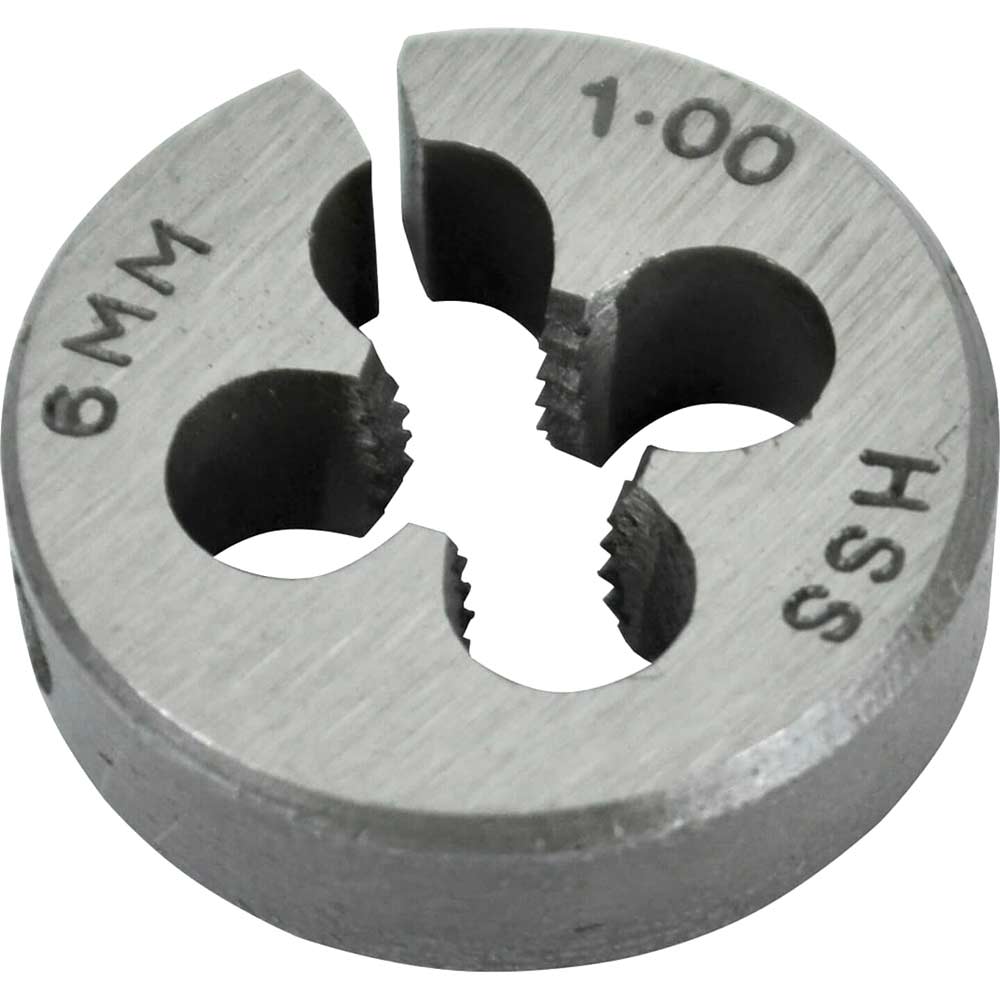 Faithfull HSS Straight Flute Split Dies M6 13/16"