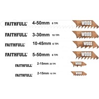 Faithfull 10 Piece Jigsaw Blade Set