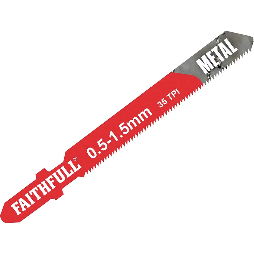 Faithfull T118g Metal Cutting Jigsaw Blades Size 5