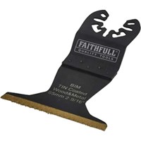 Faithfull MFBM65 BiM Flush Cut Titanium OIS Oscillating Multi Tool Plunge Saw Blade  Faithfull MFBM65 BiM Flush Cut Titanium OIS Oscillating Multi Tool Plunge Saw Blade