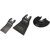 Faithfull 3 Piece OIS Oscillating Multi Tool Blade Set  Faithfull 3 Piece OIS Oscillating Multi Tool Blade Set