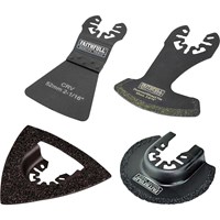 Faithfull 4 Piece OIS Oscillating Multi Tool Tile Cutting Blade Set  Faithfull 4 Piece OIS Oscillating Multi Tool Tile Cutting Blade Set
