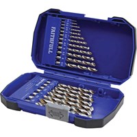Faithfull 19 Piece HSSE M35 Cobalt Drill Bit Set Metric Faithfull 19 Piece HSSE M35 Cobalt Drill Bit Set Metric