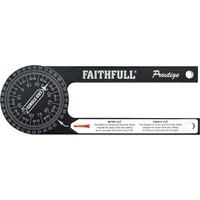 Faithfull Prestige Mitre Saw Protractor Black Aluminium Faithfull Prestige Mitre Saw Protractor Black Aluminium