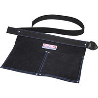 Faithfull Double Pocket Leather Nail Pouch