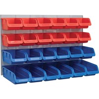 Faithfull 24 Piece Plastic Storage Bin Set Faithfull 24 Piece Plastic Storage Bin Set